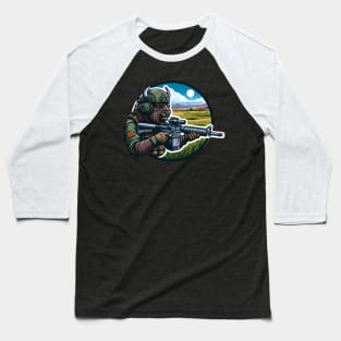 Tactical Bison Buffalo Baseball T-Shirt